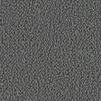 Medium gray looped pile fabric texture with a matte finish and nubby surface, displaying the designation “lago > fabric > fabric (c) > barnum”.