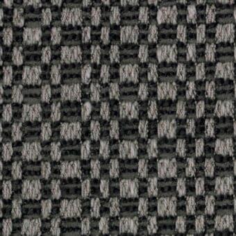 Woven fabric swatch, grayscale palette, rectangular grid pattern with nubby texture; identified as lago francis f313.