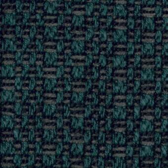 Teal fabric sample with a dense, rectangular block weave and heathered texture; includes gray threads and code “f314”.