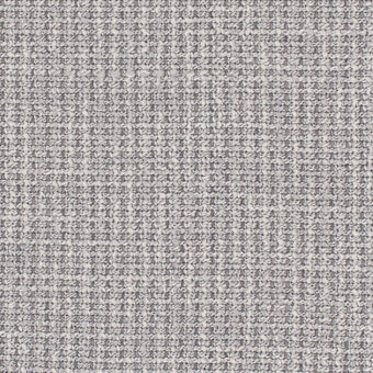 Woven fabric sample, gray and off-white, with subtle vertical ribbing and matte texture; “lago > wabi sabi (fabric c) > w07” text visible.