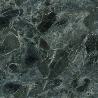 Verde Alpi marble texture displaying dark green and black tones with off-white veining, exhibiting a dense crystalline structure and glossy finish.