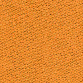 Orange chili gabriel fabric texture with a dense diagonal weave and matte finish, showcasing thread variations and a coarse surface.