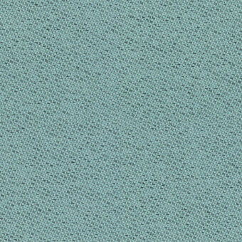 Teal herringbone fabric sample with a matte finish and dense weave, displaying a subtle diagonal texture and cool-toned color.