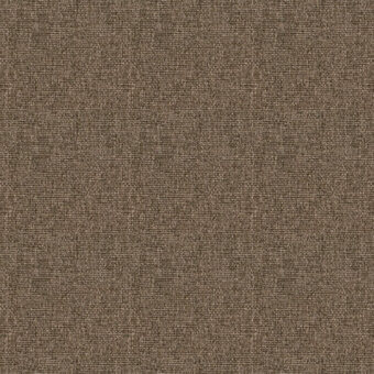 Woven fabric sample, muted brown tone, dense grid pattern with heathered texture and matte finish, presented on a neutral background.