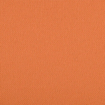 Panama Azafran fabric texture, warm orange, tight weave with horizontal and vertical threads forming a subtle grid pattern.