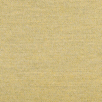 Panama weave fabric, citron yellow, tight grid pattern with matte finish, durable textile sample for upholstery applications.