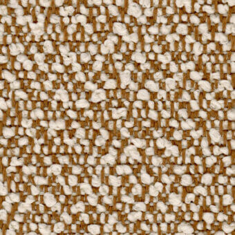 Woven fabric texture with cream circular pattern and brown horizontal threads, displaying a nubby, dense weave; lapalma fiocco 9201 textile.