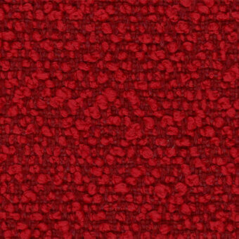 Fiocco Fidivi fabric b. by Lapalma: red wool texture with dense weave, raised knots, matte finish, and subtle yarn strand contrast.