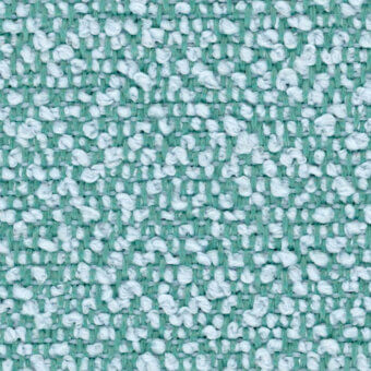 Woven fabric texture, teal green and white, irregular nubby weave; Lapalma “fiocco 9706” from “fabric (b) > b – fiocco fidivi” collection.