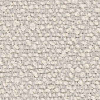 Woven fabric texture, off-white color, irregular looped weave with horizontal threads; Lapalma “fiocco 9801” (b) textile.