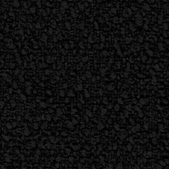 Black woven fabric texture with nubby, irregular surface; matte finish; Lapalma Fiocco 9808 textile sample detail.
