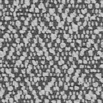 Woven fabric texture, gray and off-white, irregular speckled pattern with grid structure and nubby looped pile construction, Lapalma fiocco 9821.