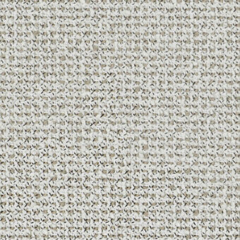 Woven fabric sample, off-white and beige, features a subtle horizontal stripe pattern with a matte finish and slightly raised texture.