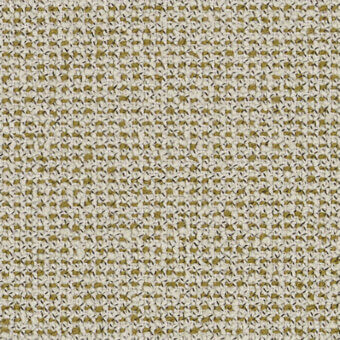 Textured fabric sample, creamy off-white and olive-gold, displays a tight woven grain with a matte finish and subtle horizontal texture.