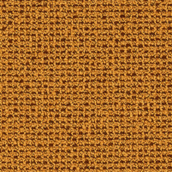 Lapalma fabric sample, golden-brown woven texture, granular pattern with horizontal linear variations and a visible label detailing fabric designation.