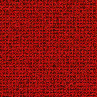 Red looped-pile fabric swatch with granular texture, identified as Lapalma Grain Gabriel 64251, displaying mottled color variations and even lighting.