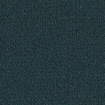 Lapalma grain 66232 fabric sample, deep teal woven texture, granular surface with repeating irregular peaks and valleys, studio lighting.