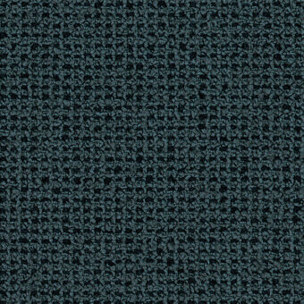 Teal woven fabric sample with speckled gray and black flecks, displaying a dense, raised texture; labeled “lapalma grain 66233”.