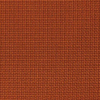 Terracotta upholstery fabric with a dense, irregular weave and matte finish; Lapalma Iris 307 textile sample displaying tonal variations.