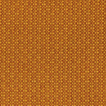 Lapalma fabric sample, orange woven textile, grid pattern with raised texture, “Iris 308” collection label visible along bottom edge.