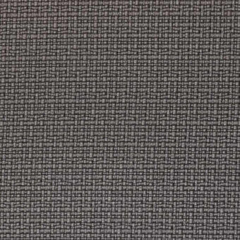 Lapalma Iris 602 fabric sample, medium gray woven texture, dense grid pattern with dark thread accents, matte finish, upholstery material.