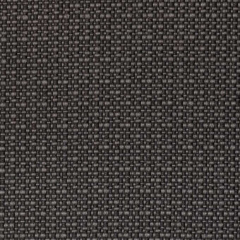 Lapalma Iris 604 fabric sample, dark gray woven texture, dense rectilinear pattern with heathered tonal variations and matte finish.