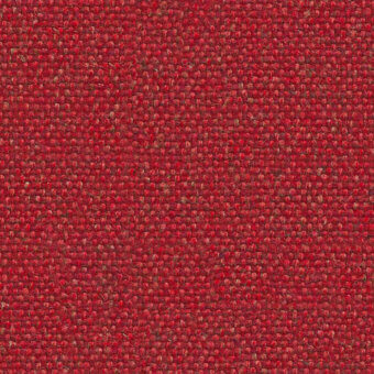 Red linen fabric texture with a tight, irregular weave and matte finish; Lapalma Main Line Flax Camira mlf01 material sample.