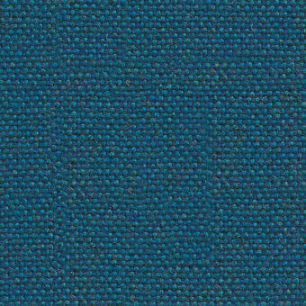 Teal and blue woven fabric texture with a matte finish, displaying a dense, knotted weave and subtle tonal variations; lapalma fabric sample.