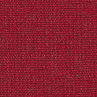 Red flax fabric texture with a dense, rectilinear weave and slightly nubby surface; Lapalma Main Line Flax Camira MLF06 composition.