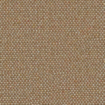 Flax blend fabric texture, beige and light brown tones, dense regular weave with horizontal and vertical threads, matte finish.