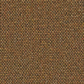 Flax fabric texture, earthy brown with beige and russet tones, dense irregular weave with matte finish, Camira Main Line flax material.