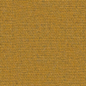Rectilinear woven fabric texture in muted mustard yellow, displaying a dense, matte weave of horizontal and vertical threads resembling flax.