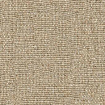 Beige flax fabric texture with a dense, regular weave and subtle tonal variations; rough, matte surface suitable for upholstery.
