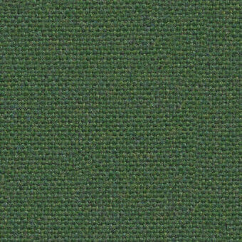 Lapalma fabric texture, deep green flax, dense square weave; Camira Mainline Flax MLF29 material sample with a matte finish.