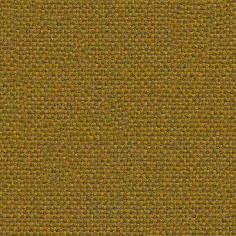 Flax fabric texture, golden-yellow tone, dense grid weave; lapalma Main Line Flax Camira textile, matte finish, uniform construction.