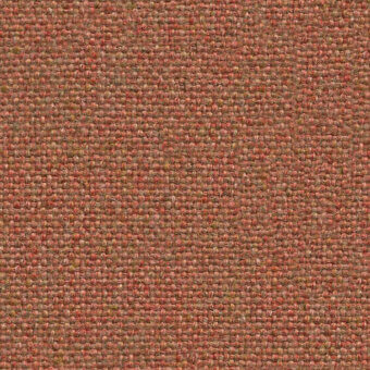 Rust-orange flax fabric texture displays a dense grid weave with beige & muted green tones, identified as lapalma’s “mainlineflax camira” material.