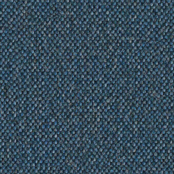 Teal woven fabric texture with a grid pattern of raised circular nodes, matte finish, identified as lapalma Mainline Flax Camira mlf49.