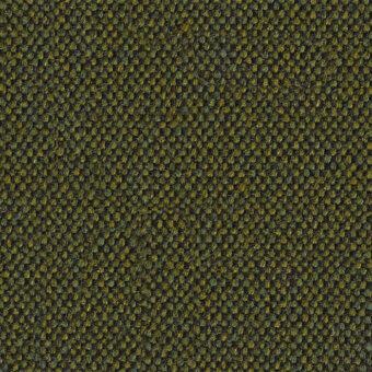 Olive green textured fabric sample with a nubby, rectilinear weave; Lapalma Main Line Flax Camira MLF56 textile detail shown close-up.
