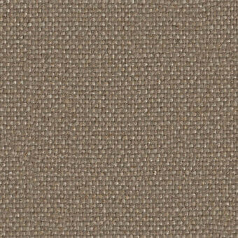 Flax fabric texture, muted taupe tone, irregular weave with raised threads, matte finish, Camira mainline collection sample.