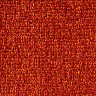 Reddish-orange woven fabric texture with raised knots, matte finish, and irregular pattern; label reads “lapalma > fabric (b) > b – sorrento rada > sorrento 305”.