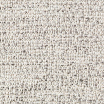 Creamy off-white woven fabric texture with heathered gray threads, dense irregular weave, matte finish, and “lapalma” fabric identification text.