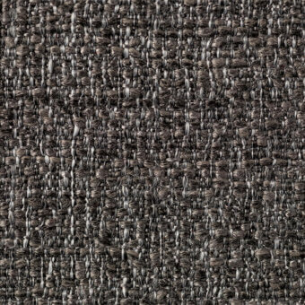 Lapalma fabric sample, charcoal gray woven textile, dense heathered texture with visible threads and matte finish, labeled “sorrento 604”.