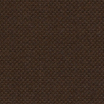 Woven fabric texture sample in umber brown, displaying a dense, nubby weave with a matte finish and subtle shading variations.