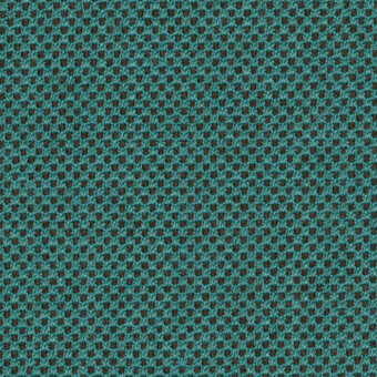 Teal woven textile with repeating umber dots, matte finish; “b – umber gabriel” fabric collection by lapalma, suitable for upholstery.