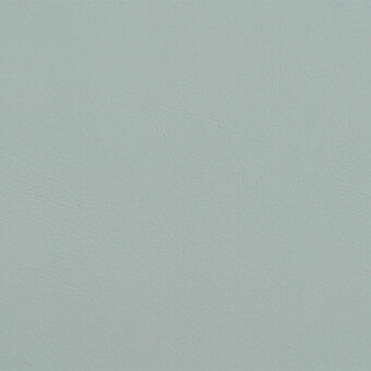 Light blue-gray textured fabric sample with embossed grain, showing fine creases and a pliable, slightly aged surface; valencia skylight 2107.
