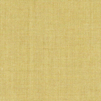 Canvas Kvadrat fabric sample, warm yellow tone, dense linear weave with matte finish, horizontal and vertical threads visible.