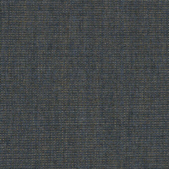 Dark blue-gray canvas fabric texture with subtle gold vertical threads, Kvadrat Canvas2 854, dense weave, matte finish, neutral background.