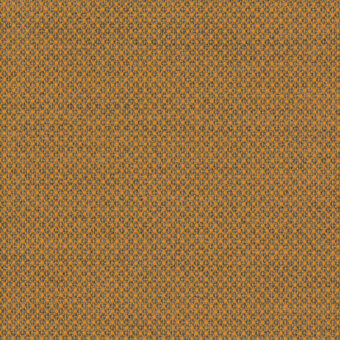 Woven fabric texture, warm orange and gray tones, dense irregular weave with nubby surface; Lapalma Fiord Kvadrat 442 material sample.