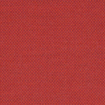 Terracotta fabric texture, woven kvadrat Fiord 571, dense grid pattern with nubby surface and warm earthy tone, Lapalma collaboration.