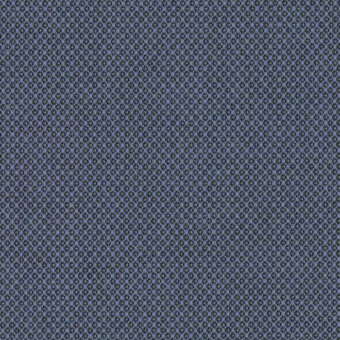 Kvadrat Fiord fabric sample, cool gray-blue, dense circular grid pattern, matte texture, woven construction, Lapalma collaboration textile.